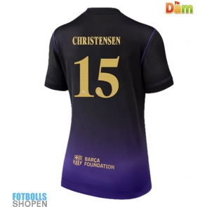 Billiga Barcelona Andreas Christensen #15 Bortatröja Dam 2026-27 Kortärmad